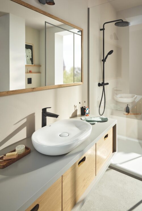 ΜΠΑΤΑΡΙΑ ΝΙΠΤΗΡΟΣ EUROSMART 239712433 BLACK MAT ΨΗΛΗ GROHE