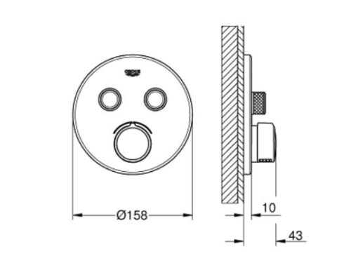 29145 000 ΑΝΑΜΙΚΤΗΣ SMARTCONTROL II 29145000 ΧΡΩΜΕ GROHE