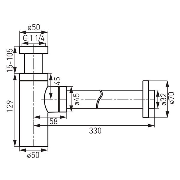 S282 <ul>
<li>Σιφόνι G 1 1/4 x 32mm</li>
<li>Ελεγχόμενος σωλήνας εκροής έως 320mm</li>
<li>Με ροζέτα</li>
</ul>
<p><img src="https://b2b.karag.gr/media/wysiwyg/product_ferro/S282.jpg"}}" alt="" width="318" height="318" /></p>