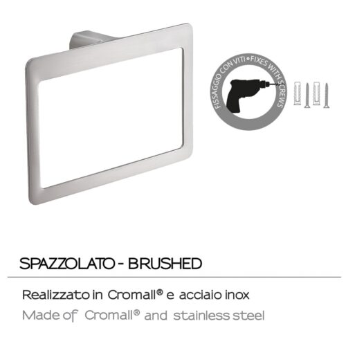 ΚΡΙΚΟΣ ΠΕΤΣΕΤΑΣ ΟΡΘΟΓΩΝΙΟΣ PIRINEI PI70 BRUSHED INOX GEDY 8 0000pi703800000.2 ΚΡΙΚΟΣ ΠΕΤΣΕΤΑΣ ΟΡΘΟΓΩΝΙΟΣ PIRINEI PI70 BRUSHED INOX GEDY