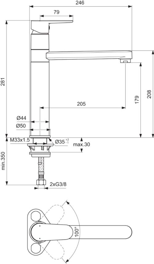 ΜΠΑΤΑΡΙΑ ΝΕΡΟΧΥΤΗ CERAFINE MODEL O ΜΑΥΡΗ ΜΑΤ IDEAL 8 1309060048 tech ΜΠΑΤΑΡΙΑ ΝΕΡΟΧΥΤΗ CERAFINE MODEL O ΜΑΥΡΗ ΜΑΤ IDEAL