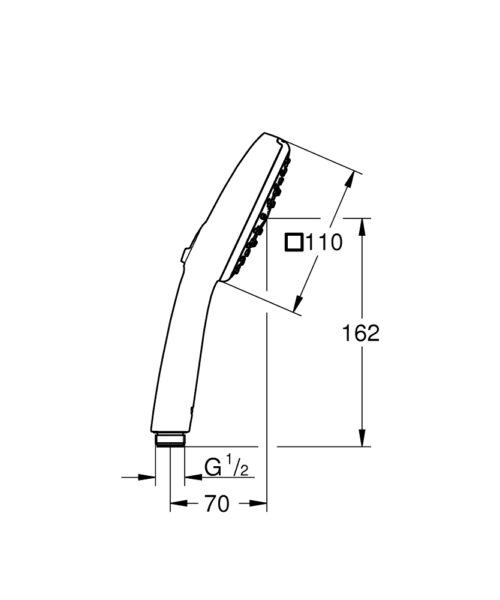 Alternative view of ΤΗΛΕΦΩΝΟ TEMPESTA 110 27574003 ΧΡΩΜΕ GROHE