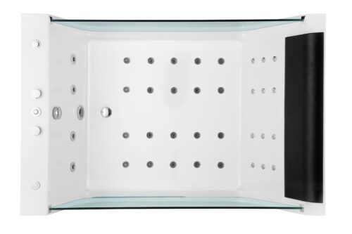 Alternative view of ΜΠΑΝΙΟ ΥΔΡΟΜΑΣΑΖ FC-288B 180x120x60 ΛΕΥΚΟ PICCADILLY