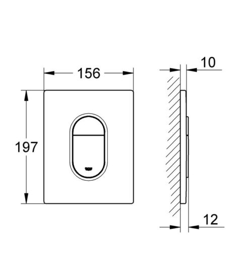 2203020368 tec ΠΛΑΚΕΤΑ ARENA COSMOPOLITAN 38844SH0 ALPINE WHITE GROHE