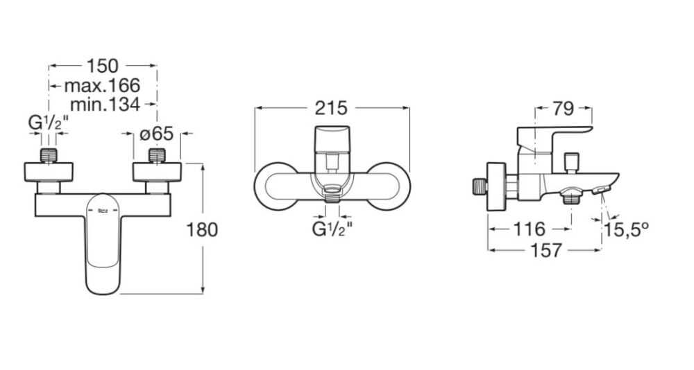 a5a026ec00 2 ΜΠΑΤΑΡΙΑ ΛΟΥΤΡΟΥ CALA ΧΡΩΜΕ ROCA