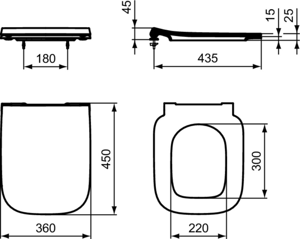 1114050068 tec 1 ΣΕΤ ΛΕΚΑΝΗΣ ΚΡΕΜΑΣΤΗΣ iLIFE Α RIMLESS ΜΕ ΚΑΠΑΚΙ SLIM SOFT CLOSE ΛΕΥΚΟ IDEAL