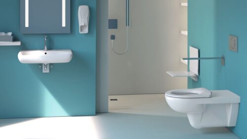 ΣΕΤ ΛΕΚΑΝΗ ΚΡΕΜΑΣΤΗ  SELNOVA COMFORT RIMFREE ΜΕ ΚΑΛΥΜΜΑ ΑΠΛΟ ΛΕΥΚΟ GEBERIT
