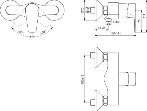 ΜΠΑΤΑΡΙΑ ΝΤΟΥΖΙΕΡΑΣ CERAFINE D ΧΡΩΜΕ IDEAL 9 1309040025 tech ΜΠΑΤΑΡΙΑ ΝΤΟΥΖΙΕΡΑΣ CERAFINE D ΧΡΩΜΕ IDEAL