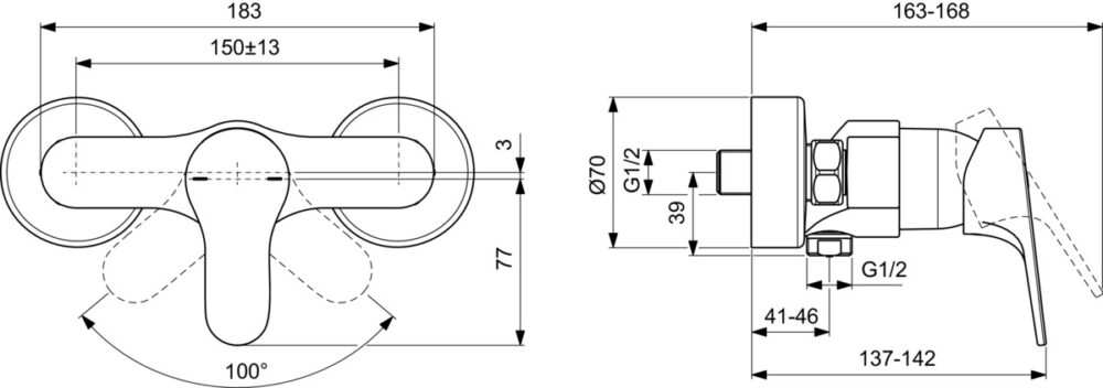 1309040026 tech ΜΠΑΤΑΡΙΑ ΝΤΟΥΖΙΕΡΑΣ CERABASE ΧΡΩΜΕ IDEAL