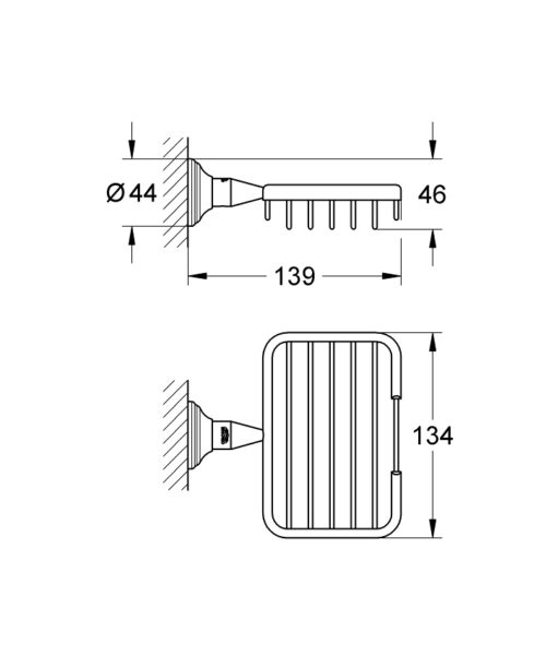 1403030094 2 ΣΠΟΓΓΟΘΗΚΗ ESSENTIALS AUTHENTIC ΧΡΩΜΕ GROHE