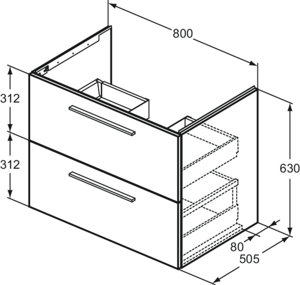 2015020056 tech ΒΑΣΗ ΕΠΙΠΛΟΥ ΜΠΑΝΙΟΥ I.LIFE B 80 QUARTZ GREY ΜΑΤ IDEAL