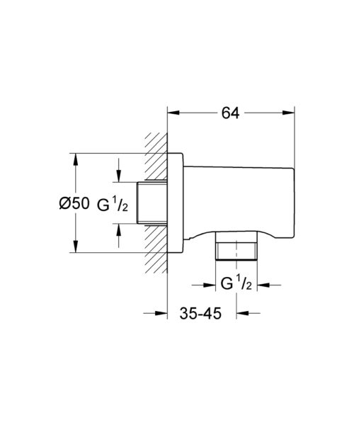 Alternative view of ΠΑΡΟΧΗ ΥΔΡΟΛΗΨΙΑΣ RAINSHOWER 27057DA0 WARM SUNSET GROHE