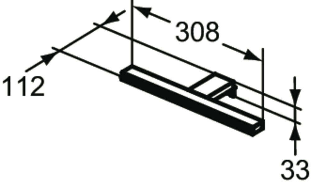 4005010022 tech ΦΩΤΙΣΤΙΚΟ ΑΠΛΙΚΑ LED PANDORA 30,8cm MIRROR & LIGHT IDEAL