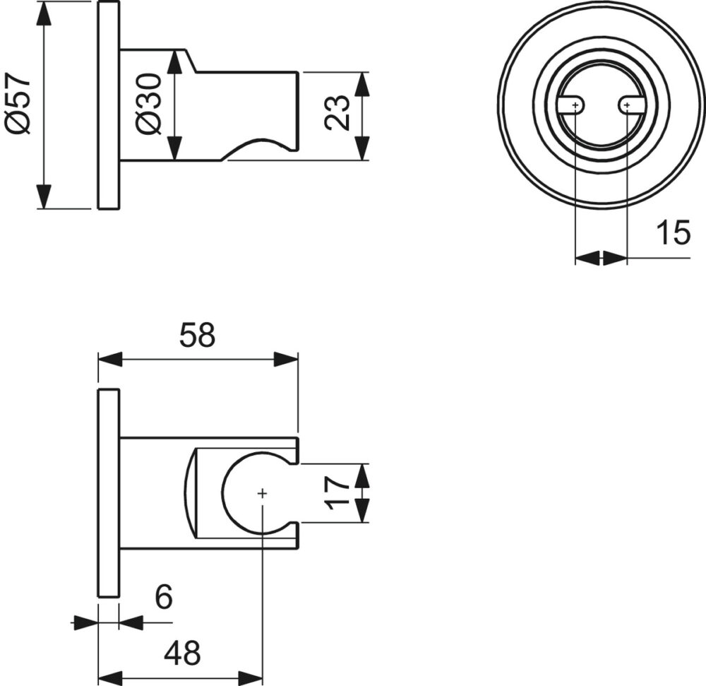 4014050170 tech ΣΤΗΡΙΓΜΑ ΝΤΟΥΖ IDEALRAIN ΣΤΡΟΓΓΥΛΟ BLACK MAT IDEAL