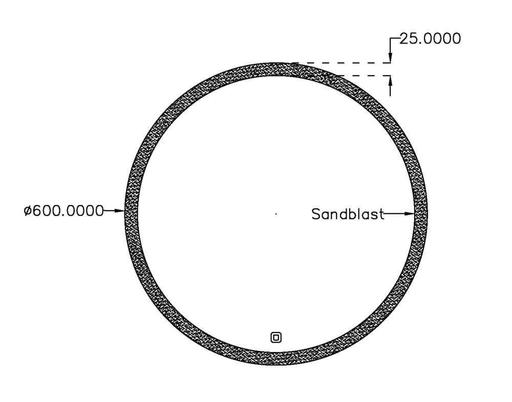 2013100069 tech ΚΑΘΡΕΠΤΗΣ LOOP ΣΤΡΟΓΓΥΛΟΣ Φ60 LED ΑΜΜΟΒΟΛΗ BRONZE ART