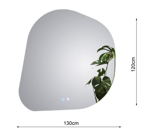 ΚΑΘΡΕΠΤΗΣ ΜΠΑΝΙΟΥ STONE 60NS 130x120cm LED ANTI-FOG ΜΠΡΟΝΖΕ 5 2013100073 tech ΚΑΘΡΕΠΤΗΣ ΜΠΑΝΙΟΥ STONE 60NS 130x120cm LED ANTI-FOG ΜΠΡΟΝΖΕ