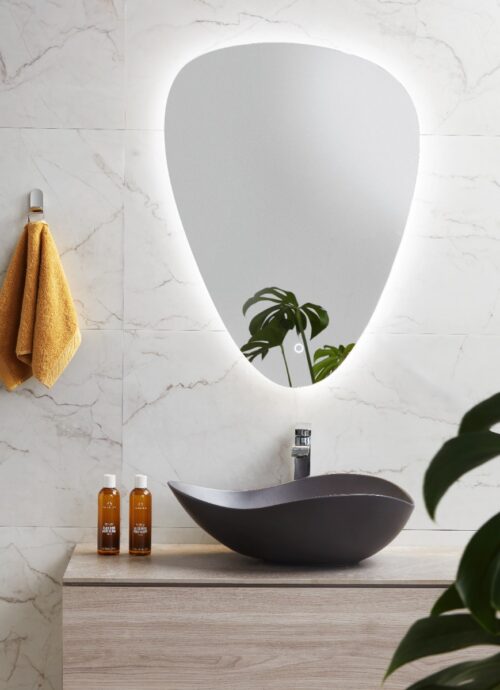 ΚΑΘΡΕΠΤΗΣ ΜΠΑΝΙΟΥ ΒΟΤΣΑΛΟ 60ND 58x79cm LED ΜΠΡΟΝΖΕ