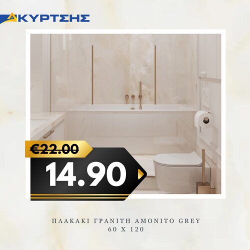 ΠΛΑΚΑΚΙ ΓΡΑΝΙΤΗ AMONITO GREY 60Χ120cm