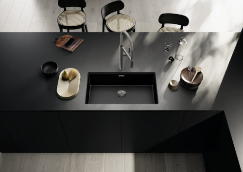 ΝΕΡΟΧΥΤΗΣ ΑΝΟΞΕΙΔΩΤΟΣ CLARON 700-U 74x44cm DARK STEEL ΛΕΙΟΣ BLANCO