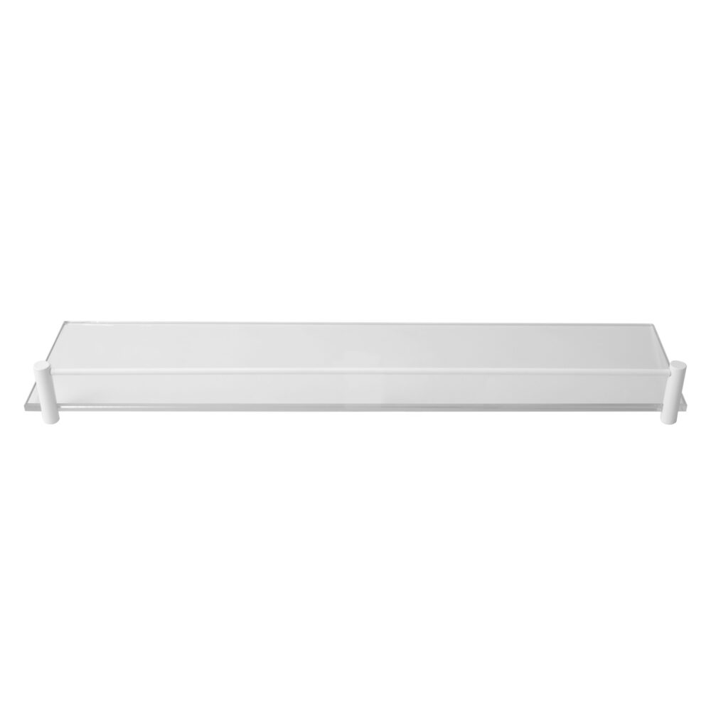 Εταζέρα γυάλινη ματ MENSOLE 0644-0966 Λευκή ματ KARAG 40cm 3800201581967 06440966