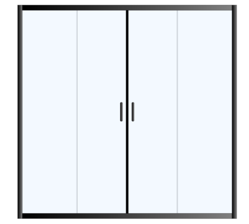 ΚΑΜΠΙΝΑ ΙΣΙΑ ΒRONZE 6000 190-195x185cm ΣΥΡΟΜΕΝΗ ΔΙΑΦΑΝΟ ΚΡΥΣΤΑΛΛΟ ΜΑΥΡΗ ΜΑΤ