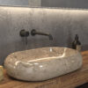 Νιπτήρας επικαθήμενος πέτρινος DONAT Cream KARAG 60x40x12cm 5206836654447 DONAT-CR