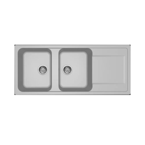 Νεροχύτης κουζίνας LIFE 500 Aluminium 79 ELLECI 116x50cm 8032557110170 LM250079