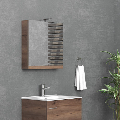 Καθρέπτης ανοιγόμενος Brown 8702 Collection:NEW KARAG 60x13x60cm 5206836046488 NMI608702