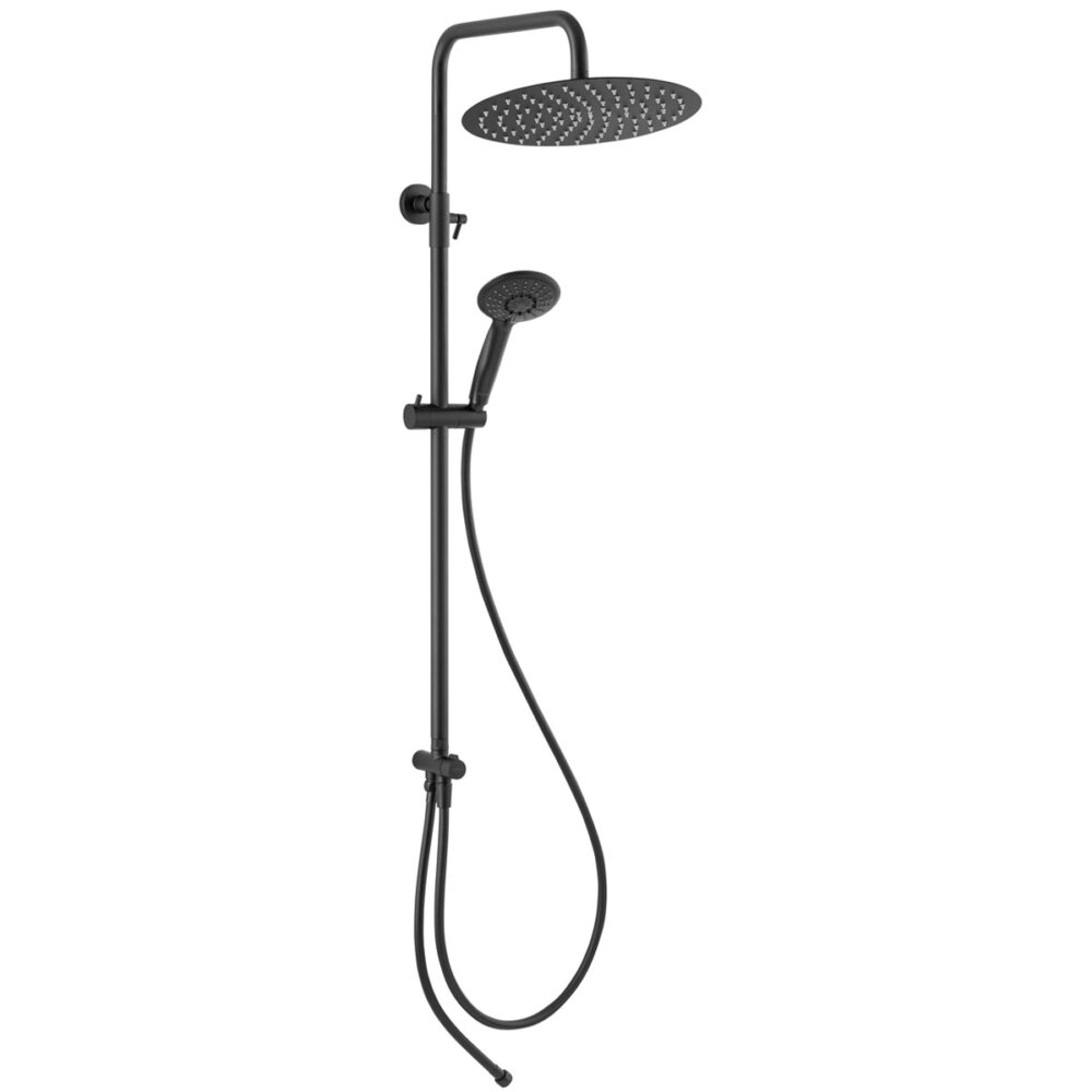 Κολόνα σταθερού ντους WIZARD PRO Μαύρη NP47-BL FERRO 5903738230754 NP47-BL