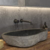 Νιπτήρας επικαθήμενος πέτρινος RIVER Grey KARAG 70-90x34-45x15cm 5206836654430 RIVER-GR