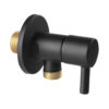 Γωνιακός διακόπτης ροής Μαύρος Z296-BL FERRO 1/2x1/2" 5903738223589 Z296-BL