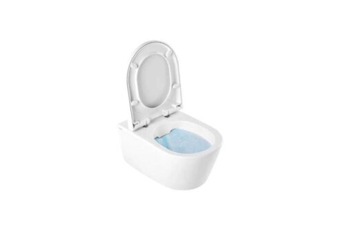 Alternative view of ΣΕΤ ΛΕΚΑΝΗ ΚΡΕΜΑΣΤΗ URBAN 52 RIMLESS ΜΕ ΚΑΠΑΚΙ SLIM SOFT CLOSE ΛΕΥΚΗ SANINDUSA