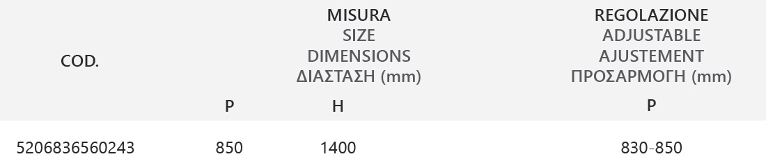 IRO CROMO CLEAR PIVOT <p>Ανοιγόμενο κρύσταλλο μπανιέρας βαρέως τύπου, ασφαλείας tempered 6 mm με ενισχυμένο πλαίσιο ανοδιωμένου αλουμινίου.</p>
<p>Προσαρμόζεται και τοποθετείται εύκολα στον χώρο. Ο μοντέρνος σχεδιασμός, με λεπτές και καθαρές επιφάνειες, που αναδεικνύουν την σύγχρονη αισθητική του μπάνιου. Κατασκευασμένη από υλικά κορυφαίας ποιότητας που προσφέρουν άνεση και ασφάλεια στο χρήστη. Πληρούν όλους τους κανόνες υγιεινής, με ταυτόχρονη αντοχή στο χρόνο. Βελτιώνουν την εργονομία του χώρου και ολοκληρώνει αισθητικά το σύνολο του μπάνιου σας. Από υλικά, φιλικά προς το περιβάλλον, με σεβασμό προς τον άνθρωπο.</p>
<ul>
<li>Άψογη αισθητική</li>
<li>Διάφανο κρύσταλλο</li>
<li>Προφίλ ανοδιωμένου αλουμινίου</li>
<li>Ανοιγόμενο κρύσταλλο ασφαλείας 6 mm</li>
<li>Δυνατότητα τοποθέτησης σε επικλινείς τοίχους</li>
<li>Ύψος: 140 cm</li>
<li>Βάρος: 20 κιλά</li>
<li>Εγγύηση 24 μηνών</li>
</ul>
<p>Για τον καθαρισμό μεταλλικών μερών της καμπίνας, χρησιμοποιήστε μόνο νερό και μαλακό πανί. Μην επιλέγετε καθαριστικά τύπου Viakal.</p>
<p>Για όλα τα είδη καμπινών διαθέτουμε πλήρη γκάμα εξαρτημάτων και ανταλλακτικών.</p>
<p><img src="https://b2b.karag.gr/media/wysiwyg/iro-anoigom-sxedio.jpg"}}" alt="" width="396" height="194" /></p>