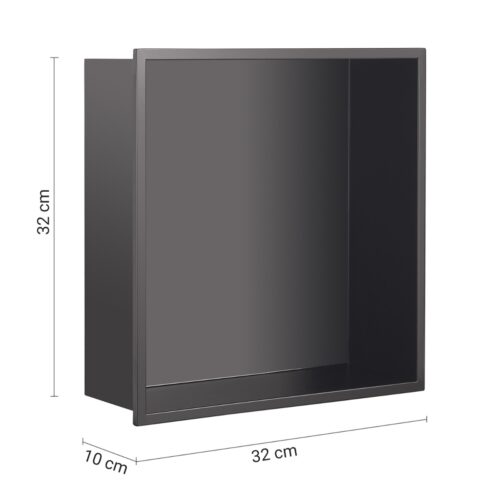 ΡΑΦΙ ΝΤΟΥΖ GUEST 2491 30x30cm ΜΑΥΡΟ ΜΑΤ GEDY 9 1403020469 000024911400000.1 ΡΑΦΙ ΝΤΟΥΖ GUEST 2491 30x30cm ΜΑΥΡΟ ΜΑΤ GEDY