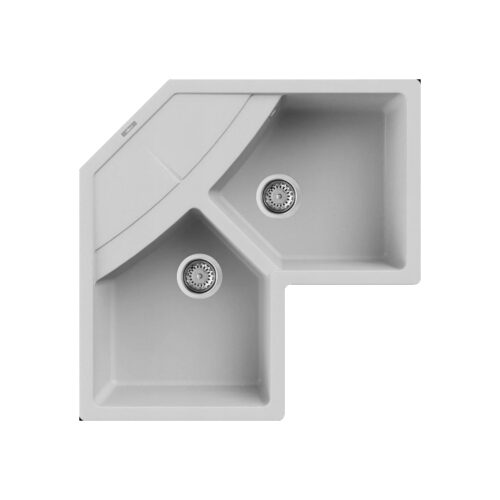 Νεροχύτης κουζίνας UNICO Corner Aluminium 79 ELLECI 83x83cm 8031873117702 LMUCOR79