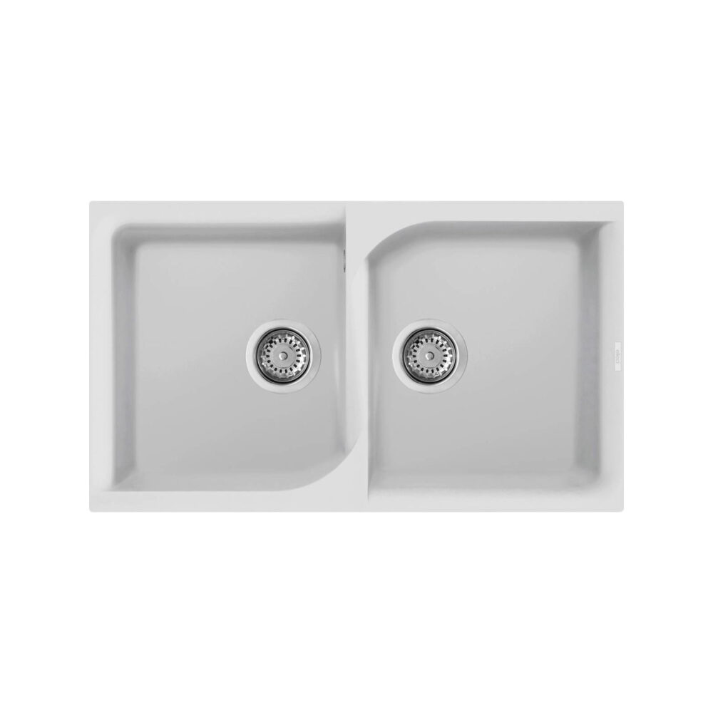 Νεροχύτης κουζίνας EGO 450 Bianco 68 ELLECI 86x50cm 8032861059363 LGE45068