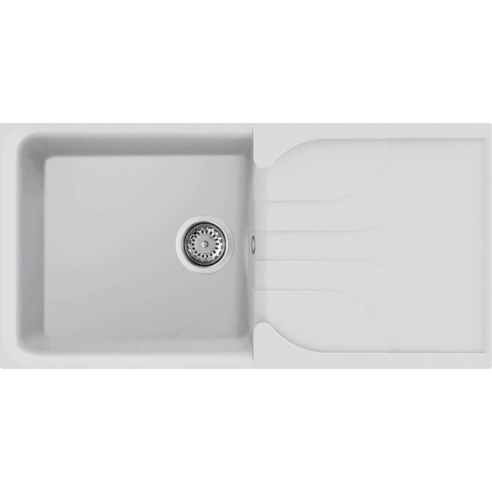Νεροχύτης κουζίνας EGO 480 Bianco 68 ELLECI 100x50cm 8032861059998 LGE48068