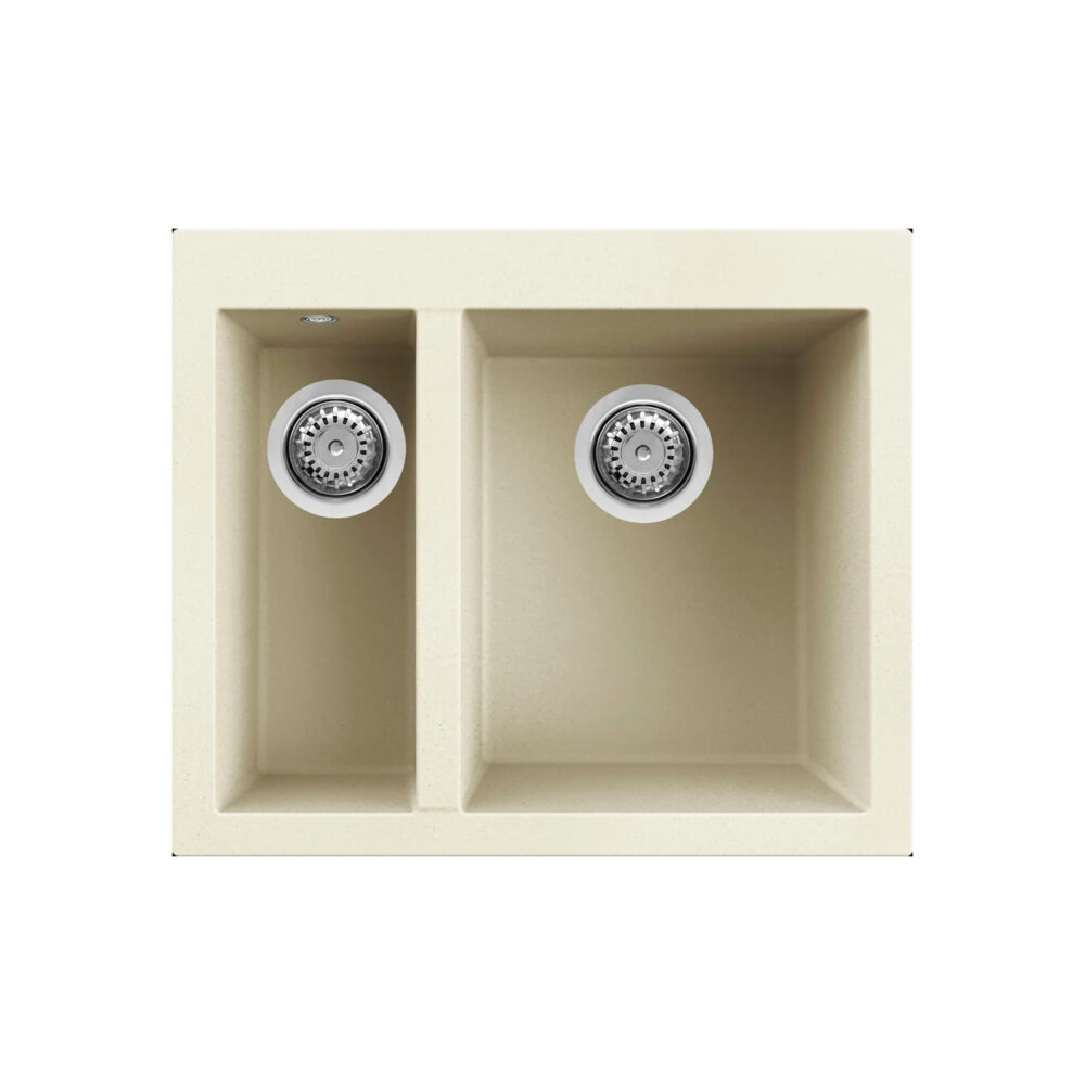 Νεροχύτης κουζίνας QUADRA 150 Bianco Antico 62 ELLECI 59x50cm 8032861056874 LGQ15062