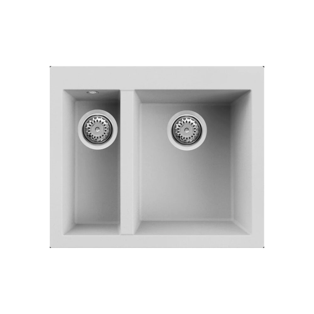 Νεροχύτης κουζίνας QUADRA 150 Bianco 68 ELLECI 59x50cm 8032861056881 LGQ15068