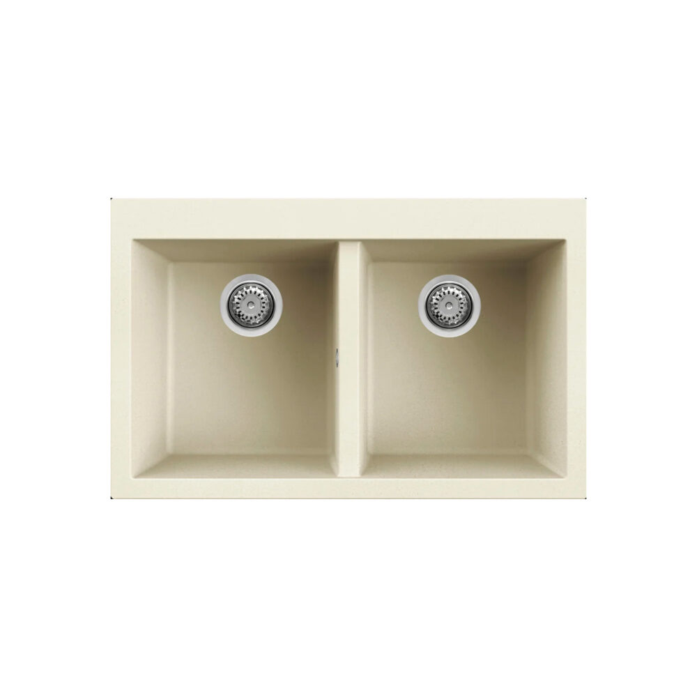 Νεροχύτης κουζίνας QUADRA 350 Bianco Antico 62 ELLECI 79x50cm 8032861044864 LGQ35062