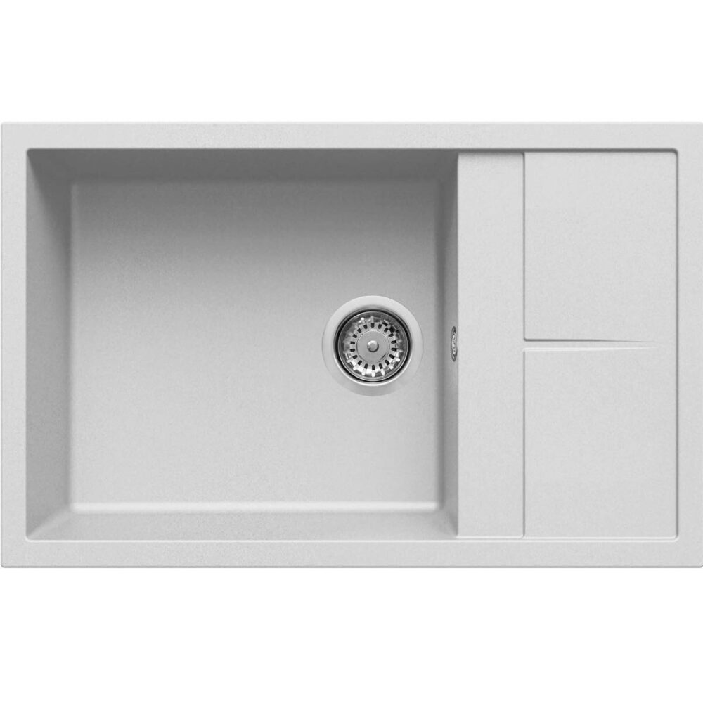 Νεροχύτης κουζίνας UNICO 310 Bianco 68 ELLECI 78x50cm 8032557038245 LGU31068