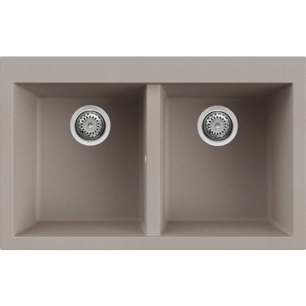 Νεροχύτης κουζίνας QUADRA 350 Tortora 43 ELLECI 79x50cm 8032861047803 LGQ35043