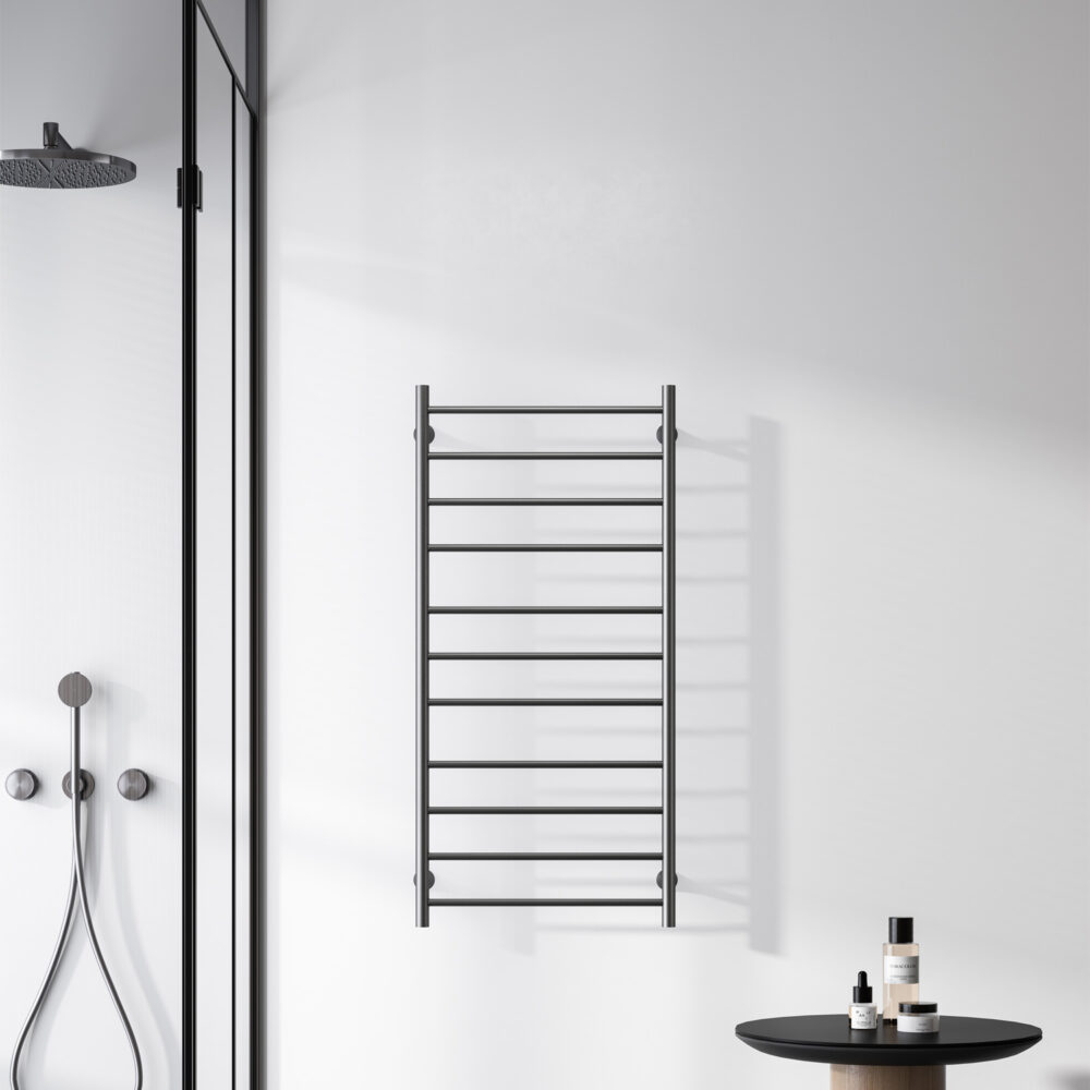 Ηλεκτρικό θερμαντικό σώμα μπάνιου Gun Metal TRUMPET KARAG 100x48x10cm 110W 5206836689050 T30-GM