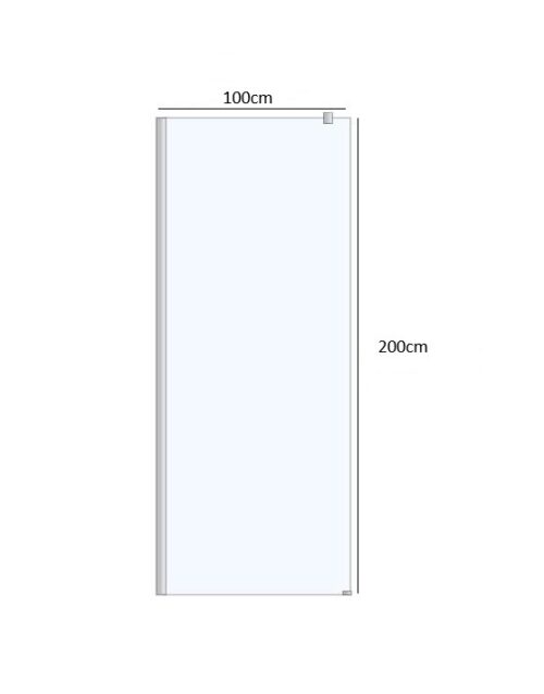 100 tech ΚΑΜΠΙΝΑ ΣΤΑΘΕΡΗ ATICAL 100x200 ΚΡΥΣΤΑΛΛΟ ΔΙΑΦΑΝΟ BRUSHED METAL GUN BRONZE