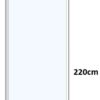ΚΑΜΠΙΝΑ ΣΤΑΘΕΡΗ ATICAL 120x220 ΚΡΥΣΤΑΛΛΟ ΔΙΑΦΑΝΟ BRUSHED GOLD BRONZE