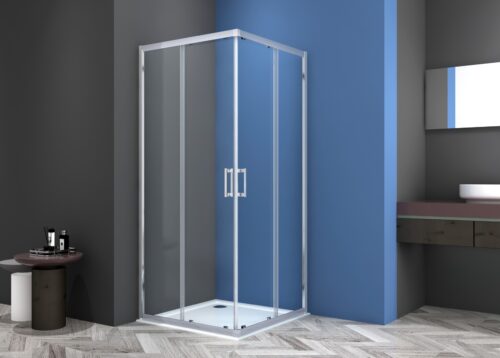 ΚΑΜΠΙΝΑ ΝΤΟΥΖΙΕΡΑΣ ΤΕΤΡΑΓΩΝΗ SWIFT 70x70x195 ΔΙΑΦΑΝΟ ΧΡΩΜΕ BRONZE