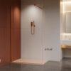 ΚΑΜΠΙΝΑ ΣΤΑΘΕΡΗ ATICAL 140x220 ΚΡΥΣΤΑΛΛΟ ΔΙΑΦΑΝΟ ROSE GOLD BRONZE