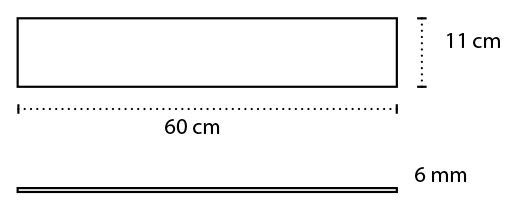 Εταζέρα γυάλινη ματ MENSOLE 0660-09 KARAG 60cm 4 0660 Εταζέρα γυάλινη ματ MENSOLE 0660-09 KARAG 60cm 3800201581035 0660-99