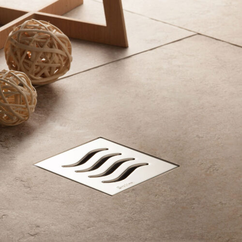 Ανοξείδωτο σιφόνι δαπέδου Confluo DRY 3 PESTAN 10x10cm 8600198067865 13000100