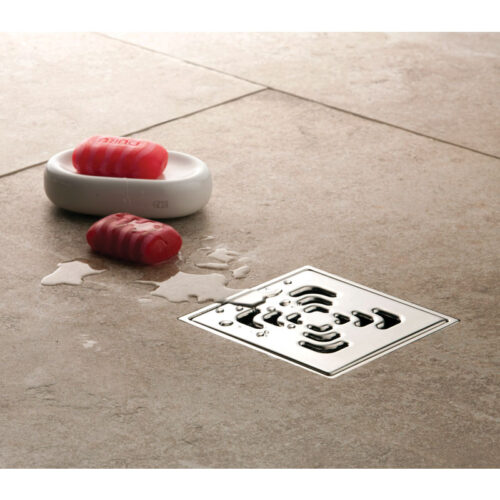 Ανοξείδωτο σιφόνι δαπέδου Confluo SQUARE 3 PESTAN 15x15cm 8600198083612 13000201